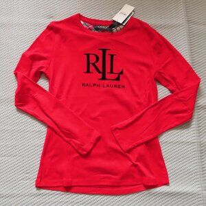 Ralph Lauren Red Long Sleeve Tee